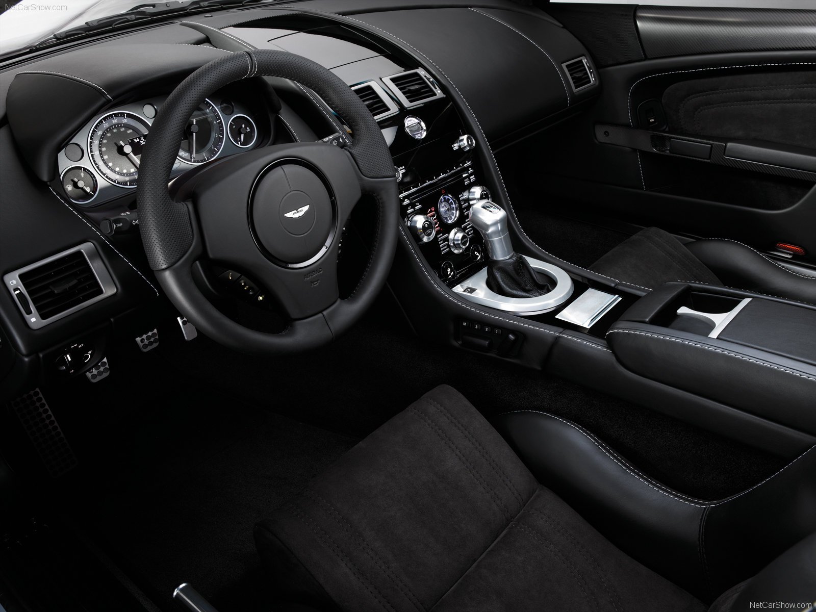 aston, Martin, Dbs, 2008, Coupe, Interior Wallpaper