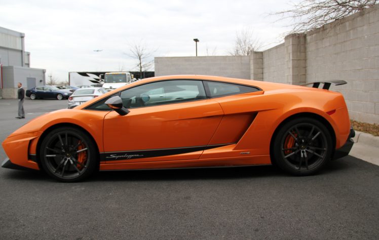 lamborghini, Gallardo, Lp570 4, Superleggera, Italian, Dreamcar, Supercar, Exotic, Sportscar, Orange, Arancione HD Wallpaper Desktop Background