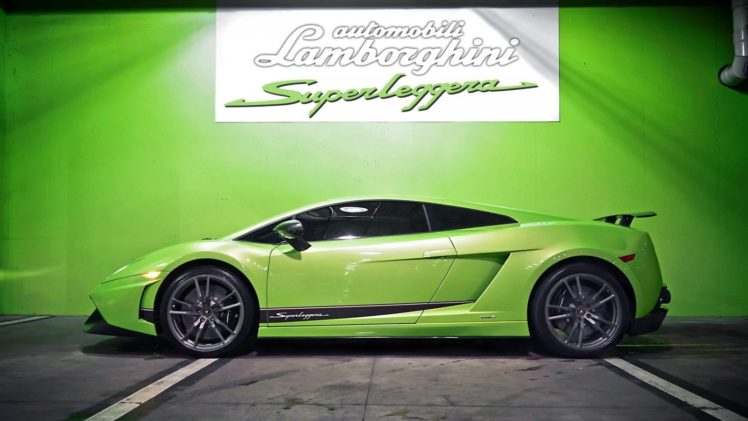 lamborghini, Gallardo, Lp570 4, Superleggera, Italian, Dreamcar, Supercar, Exotic, Sportscar, Vert, Green, Verde HD Wallpaper Desktop Background