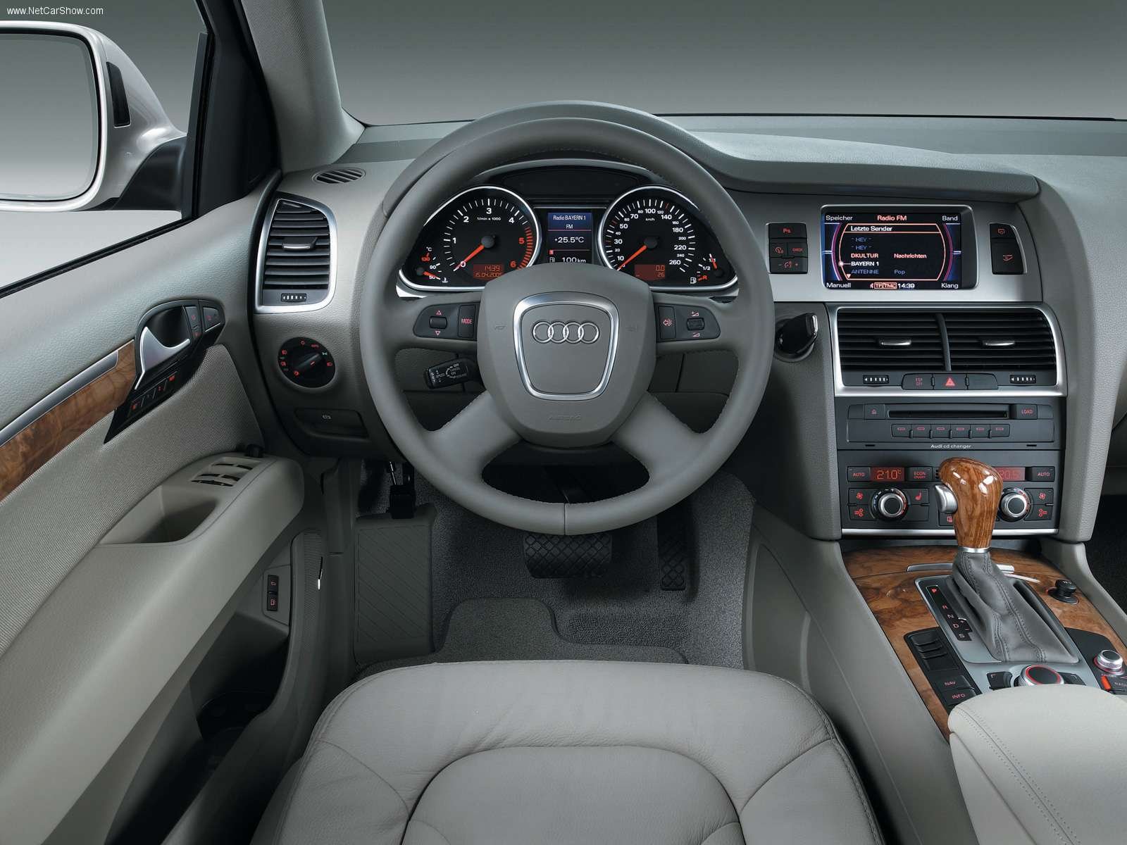 audi, Q7, 2006, Suv, Interior Wallpaper