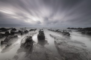 timelapse, Fog, Nature, Beaches, Landscapes, Ocean, Sea, Water, Sky, Clouds, Hdr