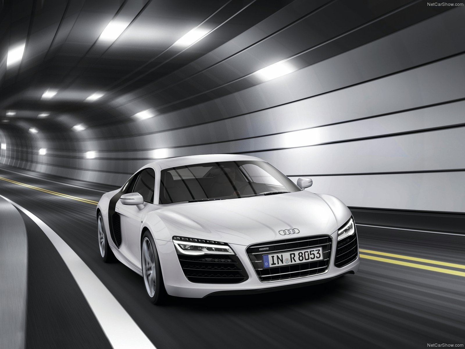 audi, R8, V10, 2013, Coupe, Supercars, White Wallpaper