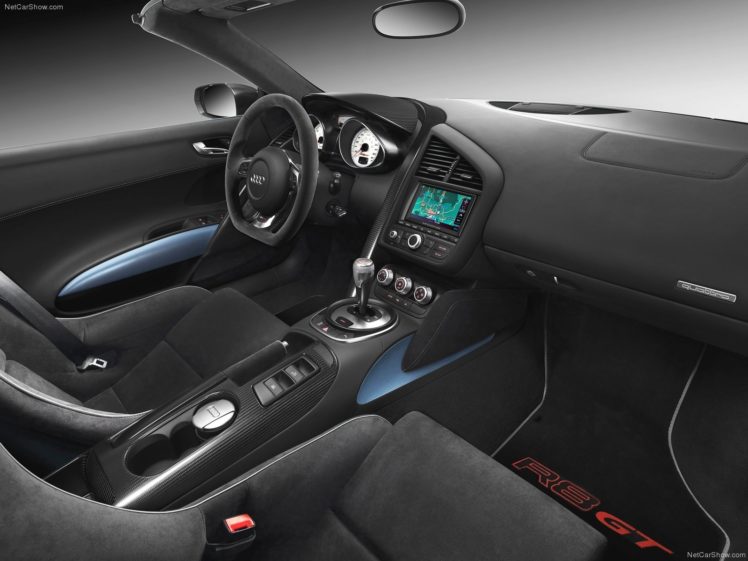 2012, Audi, R8, Spyder, Supercars, Interior HD Wallpaper Desktop Background