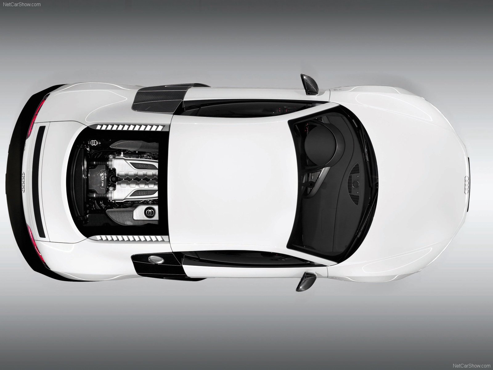 2010, Audi, Coupe, Supercars, V10, White Wallpaper