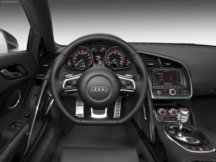 2010, Audi, Coupe, Supercars, V10, White HD Wallpaper Desktop Background