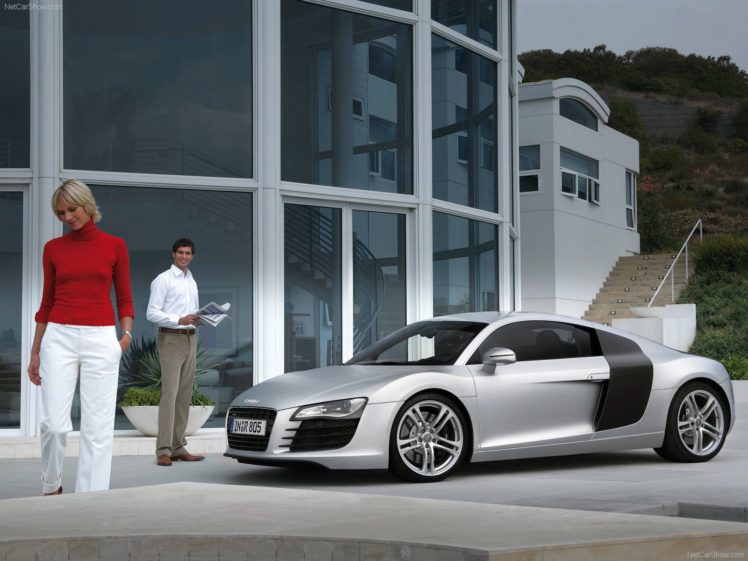 audi, R8, V8, Fsi, Coupe, Supercars, 2007 HD Wallpaper Desktop Background