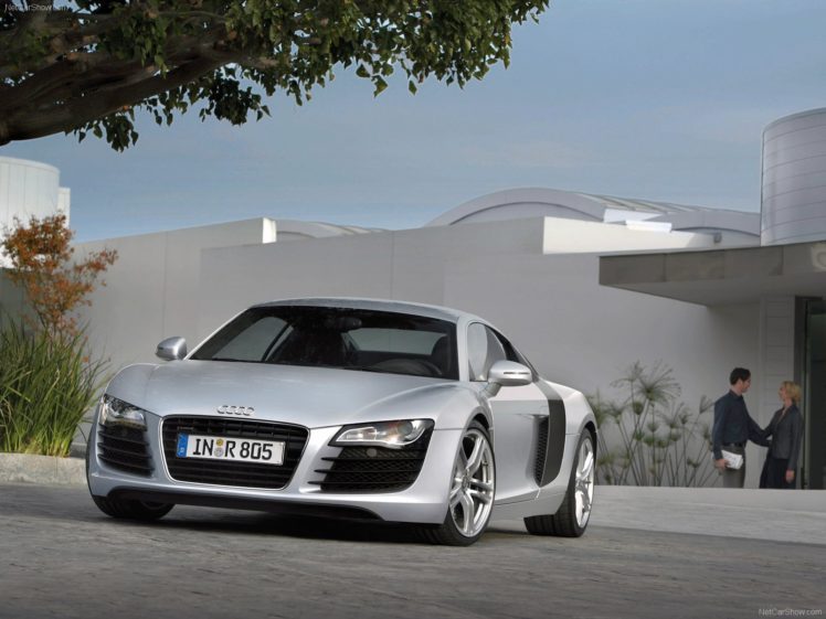 audi, R8, V8, Fsi, Coupe, Supercars, 2007 HD Wallpaper Desktop Background