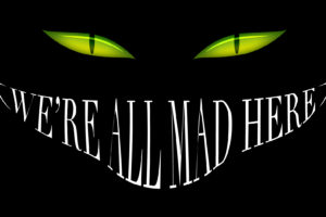 alice, In, Wonderland, Smile, Cheshire, Cat, Black, Mad, Eyes, Dark, Halloween