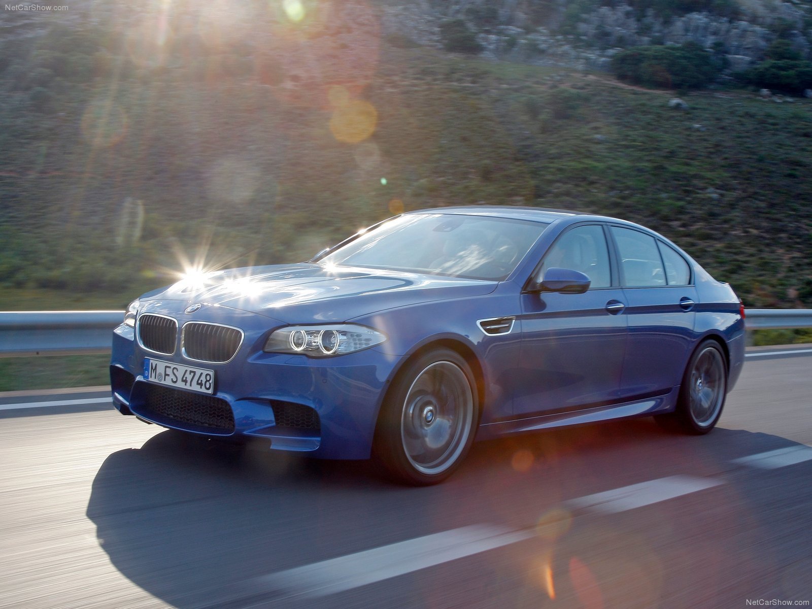 2012, Bmw, M5, F10, Sedan, Blue, Bleue, Blu Wallpaper