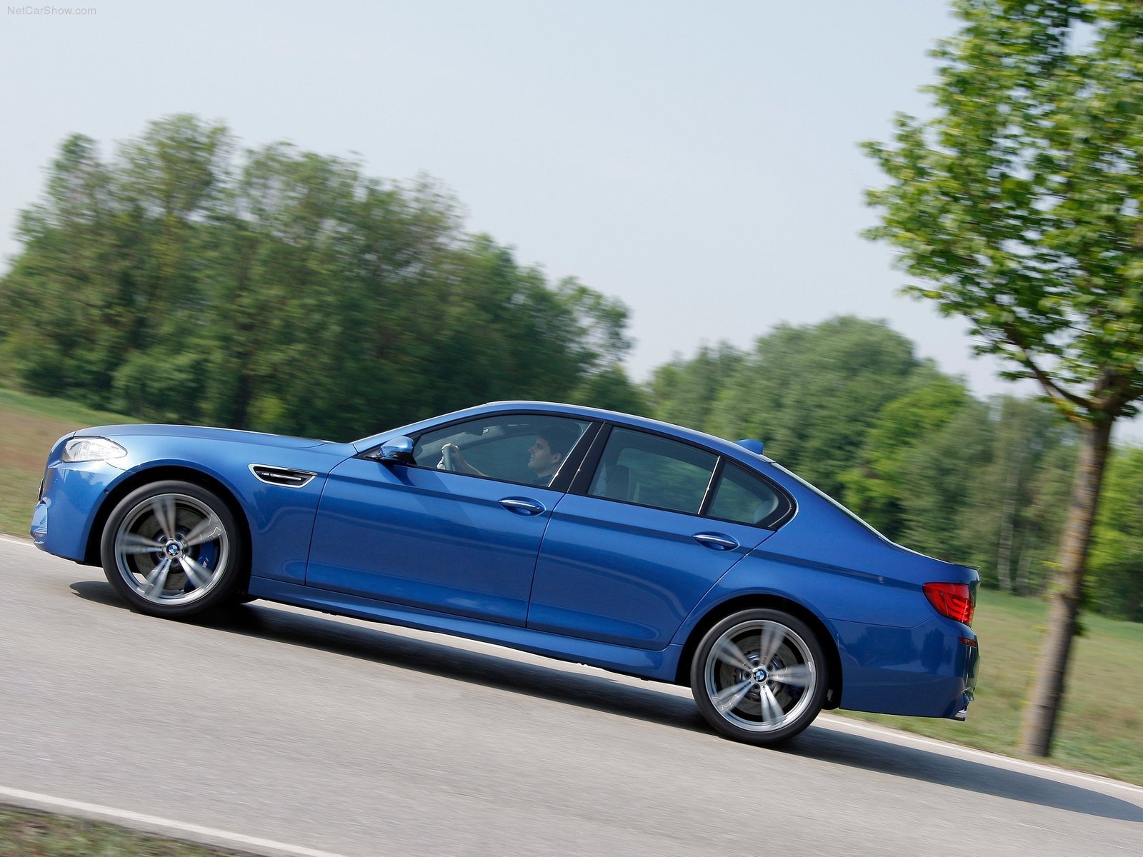 2012, Bmw, M5, F10, Sedan, Blue, Bleue, Blu Wallpaper
