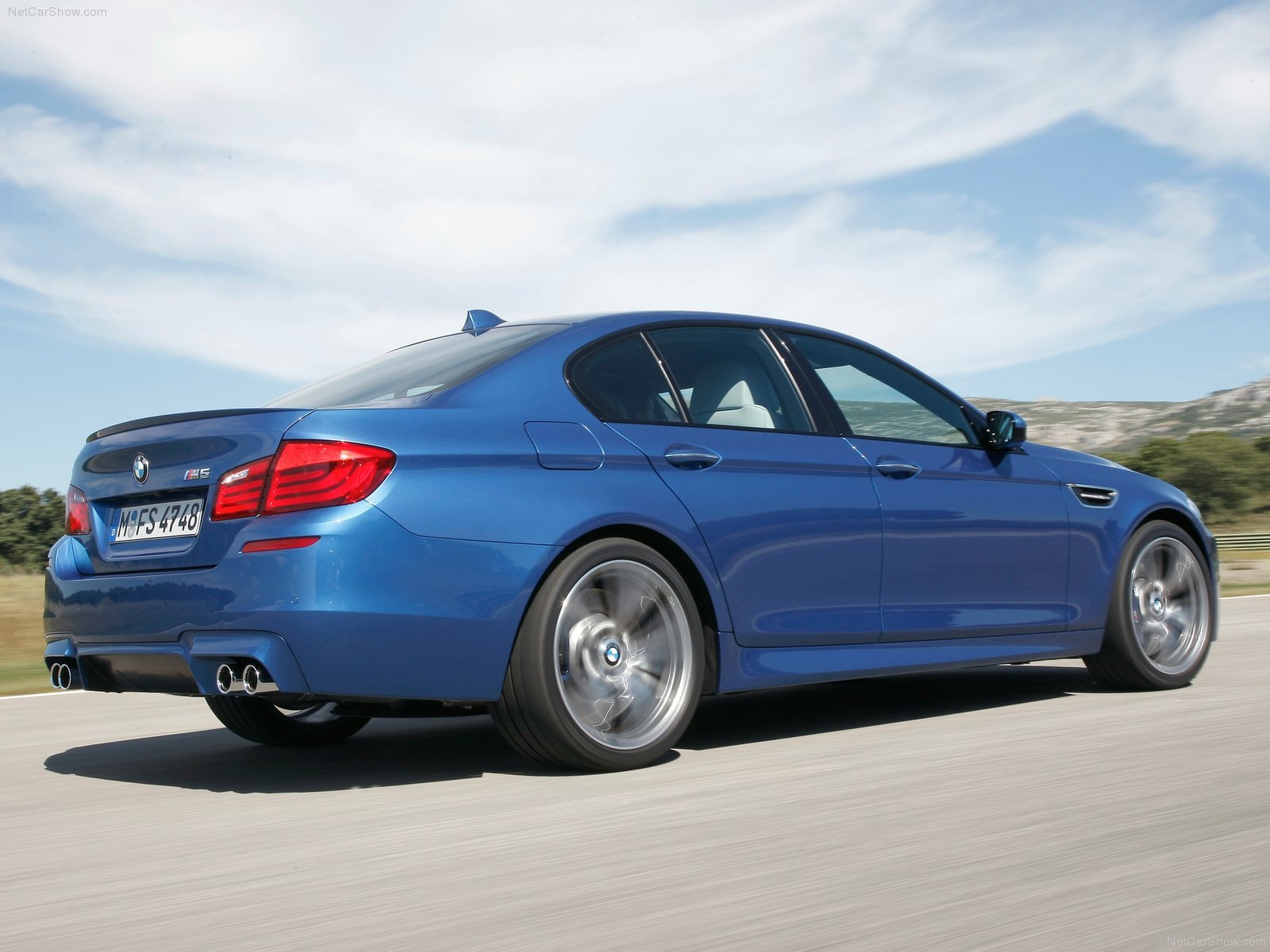 2012, Bmw, M5, F10, Sedan, Blue, Bleue, Blu Wallpaper