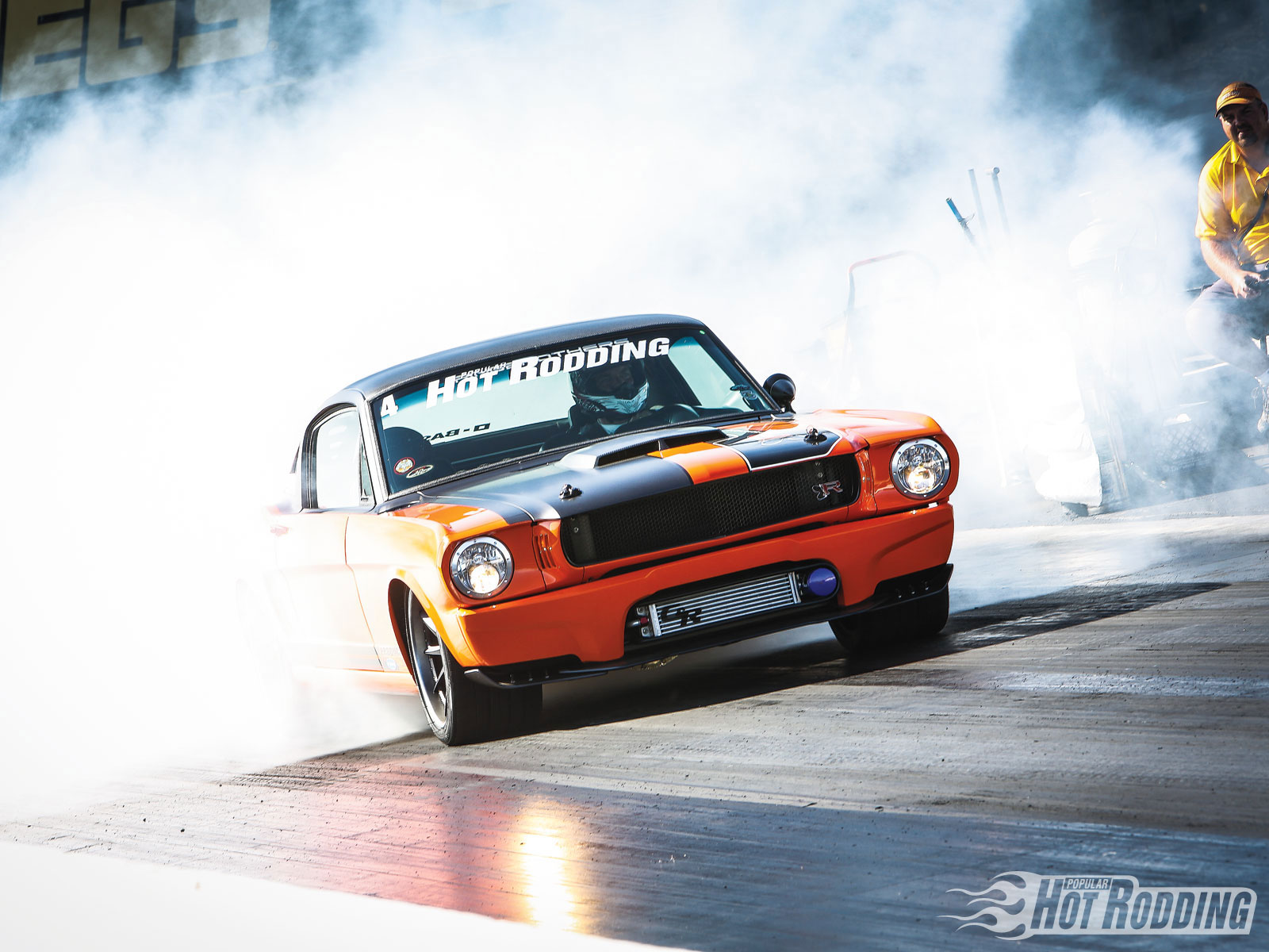 1965, Ford, Mustang, Racing, Race, Track, Muscle, Hot, Rods, Drag, Racing, Burnout Wallpaper
