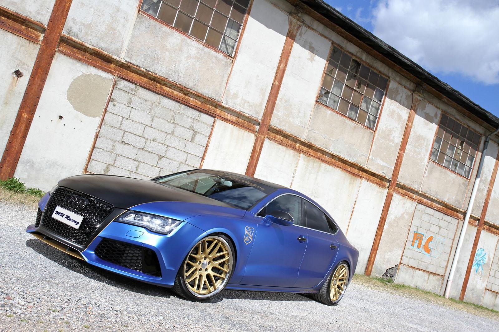 audi, A7, Tdi, Tuning, 2014, Blue, Wrapp Wallpaper