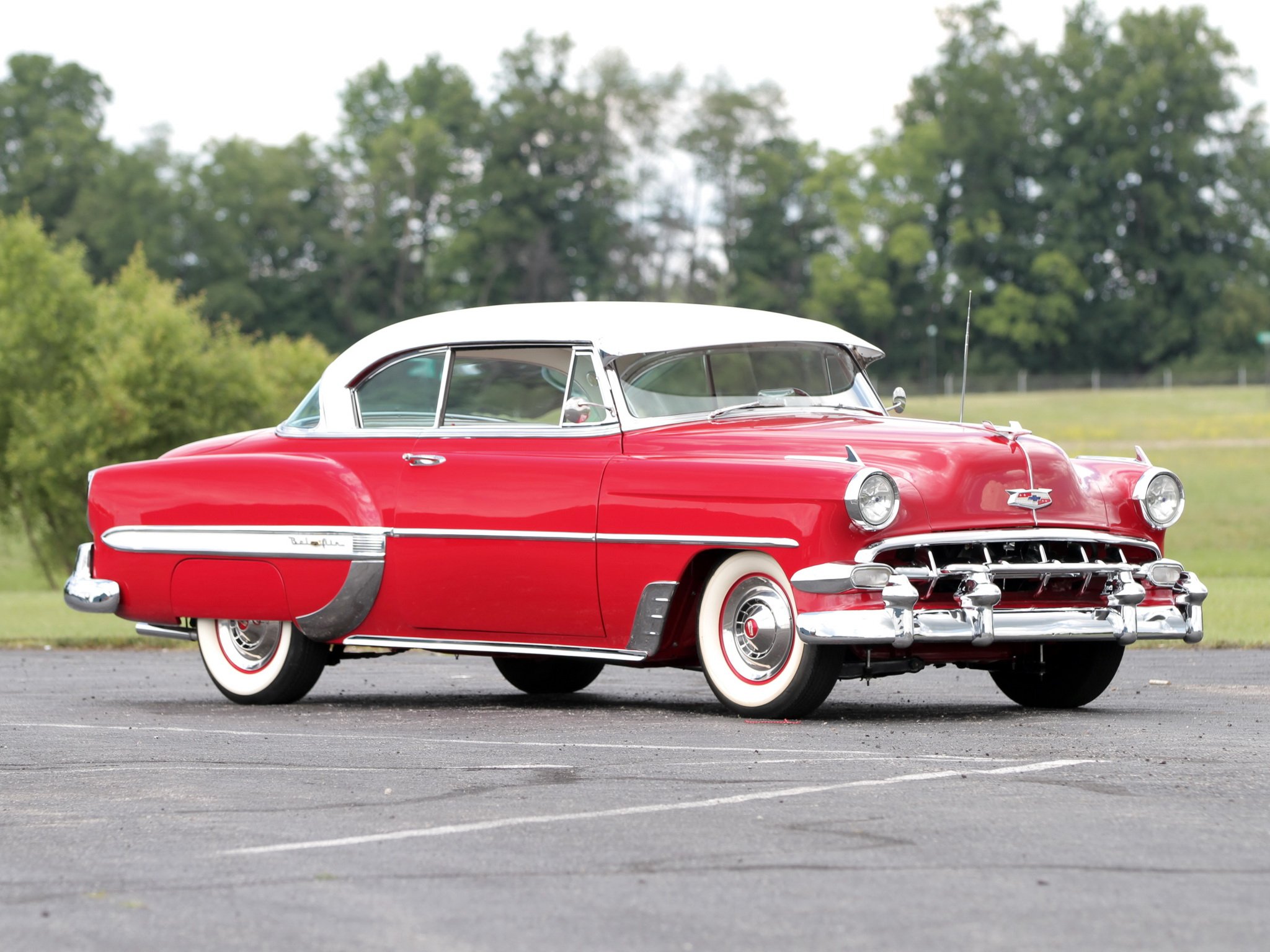 1954, Chevrolet, Bel air, Sport, Coupe,  c 2454 1037d , Bel, Air, Retro,  2 Wallpaper