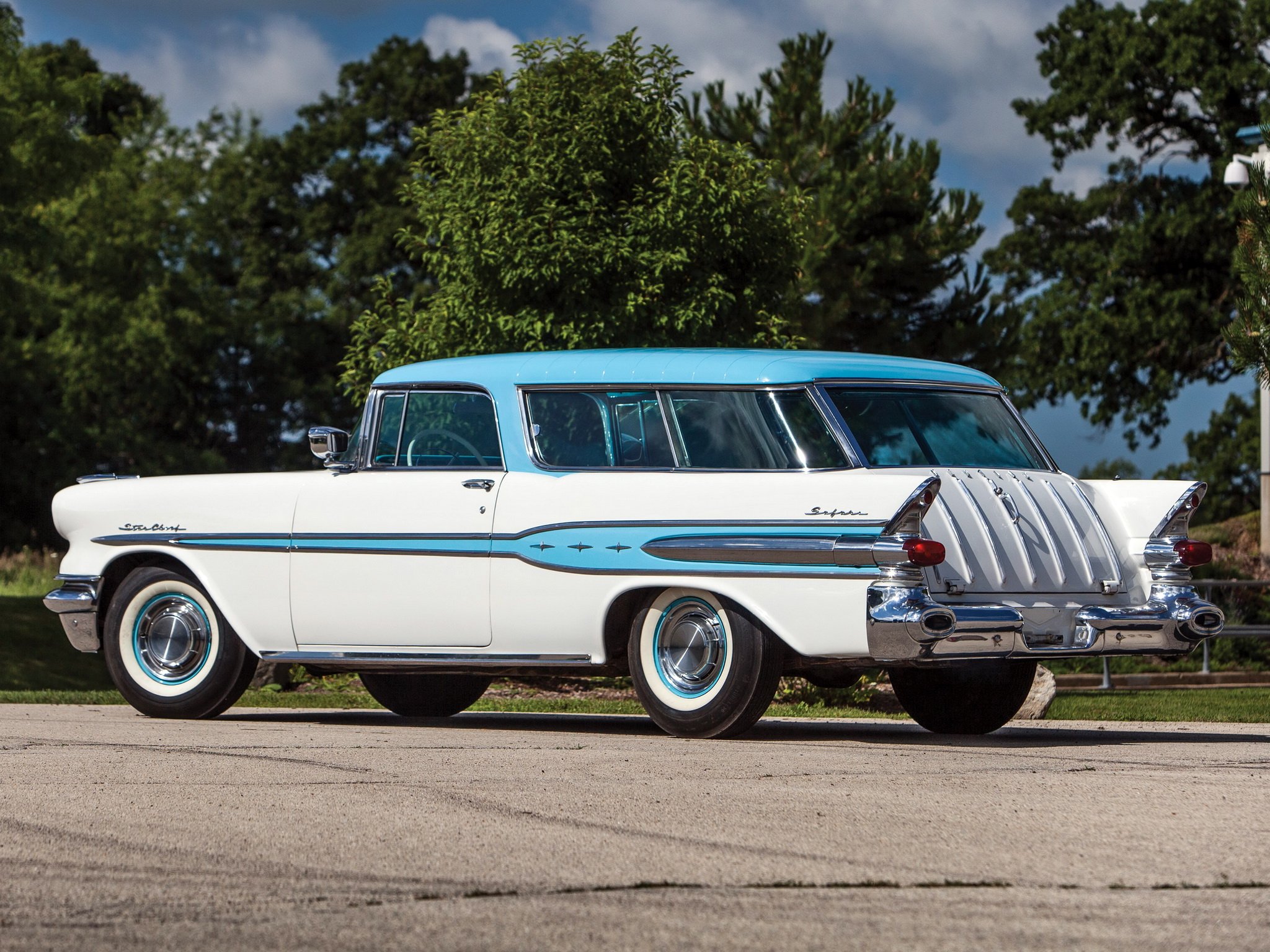 1957, Pontiac, Star, Chief, Custom, Safari, 2 door,  2764df , Stationwagon, Retro,  5 Wallpaper