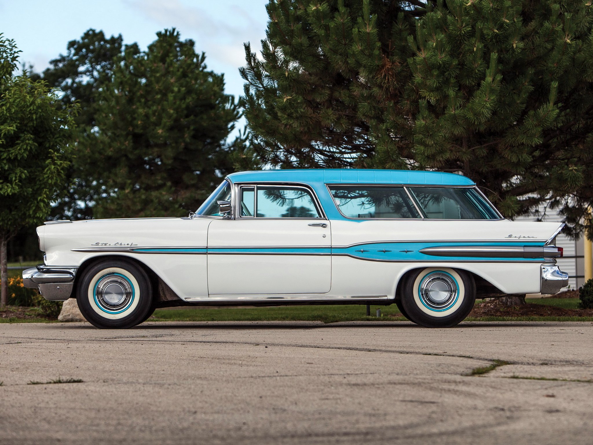 1957, Pontiac, Star, Chief, Custom, Safari, 2 door,  2764df , Stationwagon, Retro,  2 Wallpaper