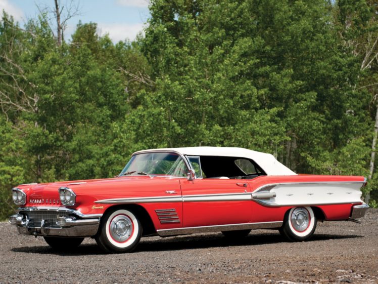 1958, Pontiac, Bonneville, Custom, Convertible,  2567sd , Retro,  1 HD Wallpaper Desktop Background