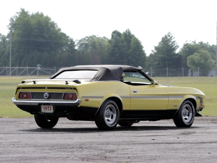 1973, Ford, Mustang, Convertible,  76d , Muscle, Classic HD Wallpaper Desktop Background