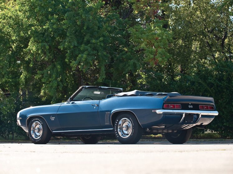 1969, Chevrolet, Camaro, Ss, 396, Convertible, Muscle, Classic,  2 HD Wallpaper Desktop Background