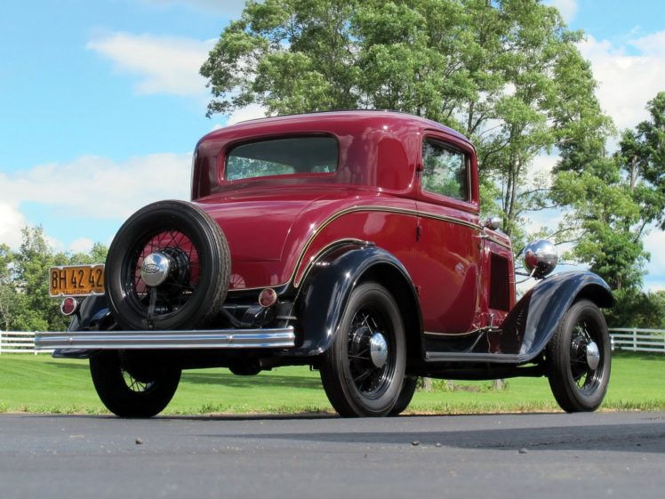 1932, Ford, Model b, Deluxe, Coupe,  520 , Retro HD Wallpaper Desktop Background