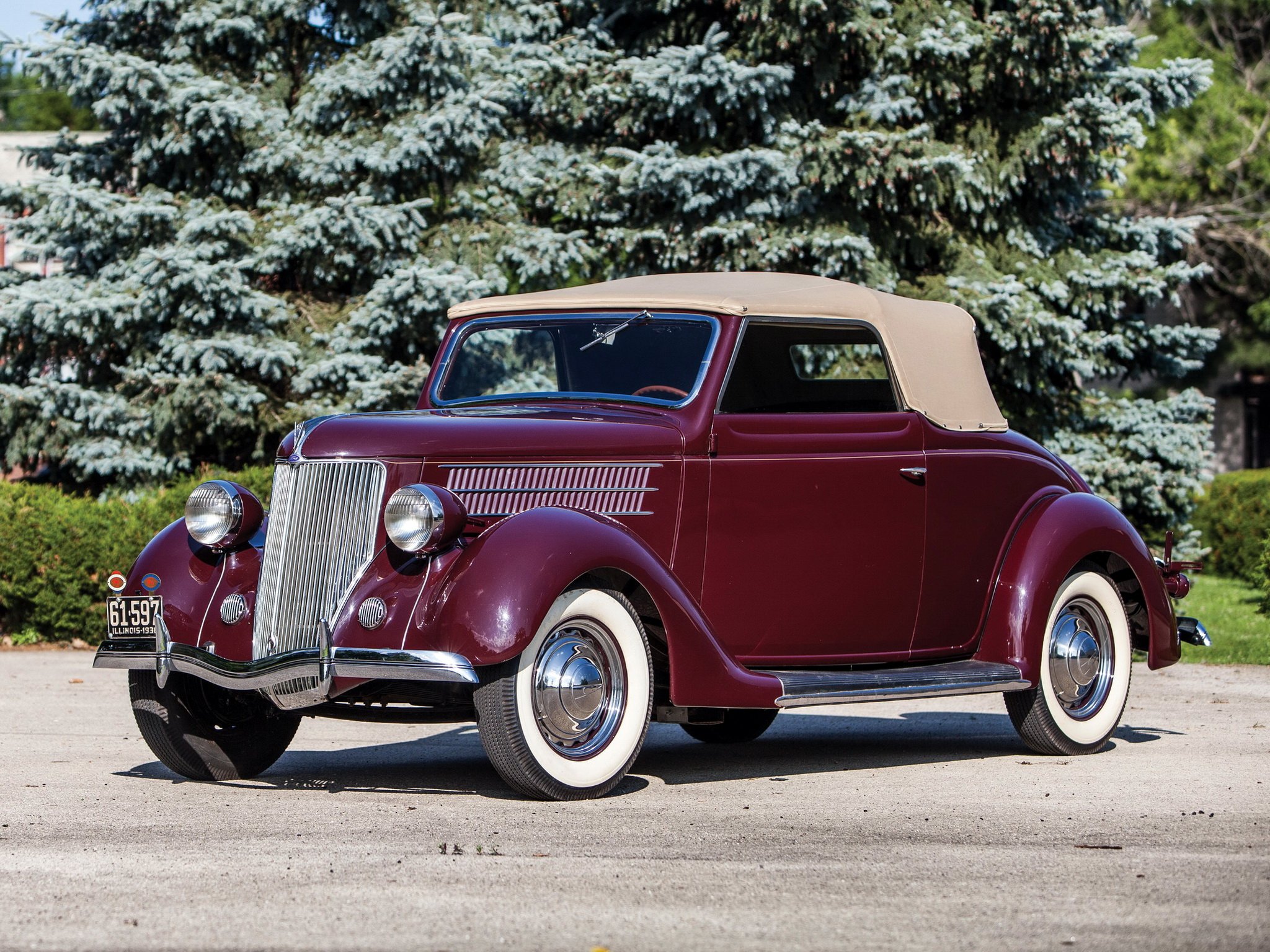 1936, Ford, V 8, Club, Cabriolet,  68 760 , Retro, Convertible Wallpaper