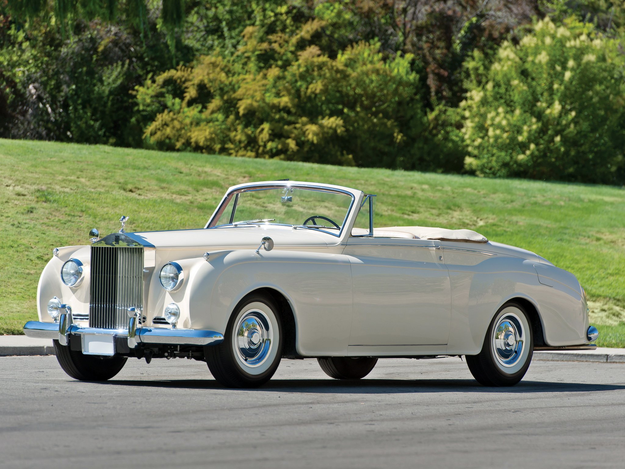 1959, Rolls, Royce, Silver, Cloud, Drophead, Coupe, Luxury, Retro Wallpaper