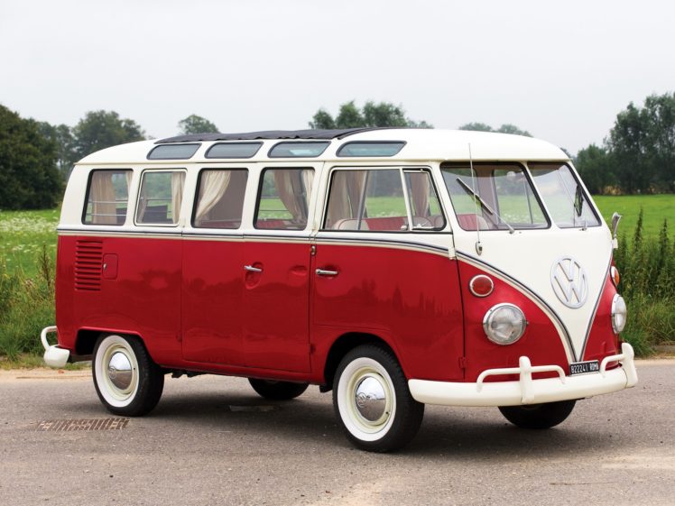 1964aei66, Volkswagen, T 1, Deluxe, Micro, Bus, Van, Classic,  2 HD Wallpaper Desktop Background