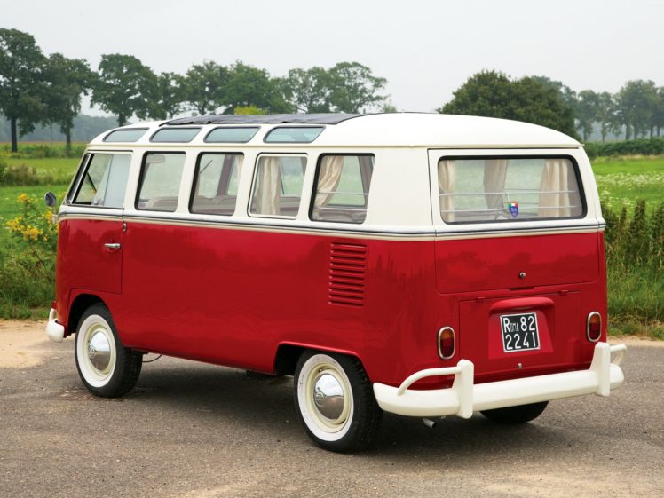 1964aei66, Volkswagen, T 1, Deluxe, Micro, Bus, Van, Classic,  6 HD Wallpaper Desktop Background
