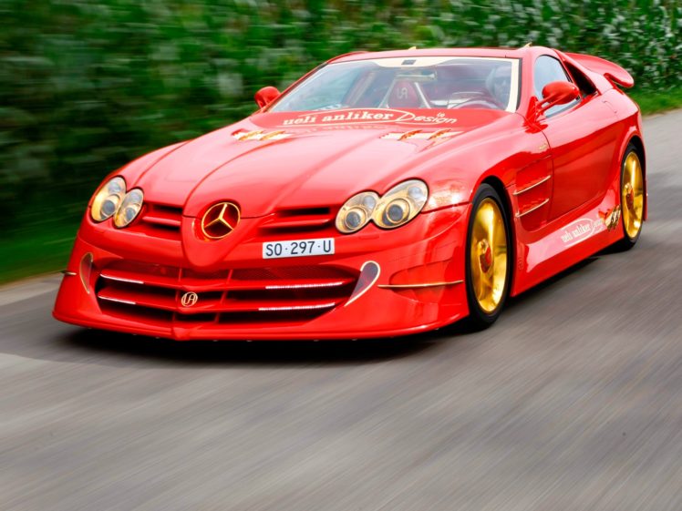 2011, Anliker, Mercedes, Benz, Slr, Mclaren, 999, Red gold dream, Tuning HD Wallpaper Desktop Background