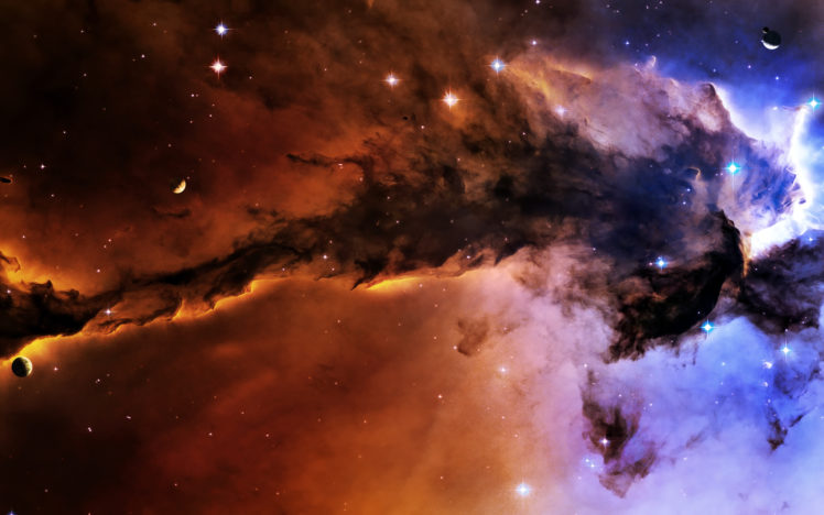 sci fi, Space, Universe, Dust, Planets, Moon, Nebula, Stars HD Wallpaper Desktop Background