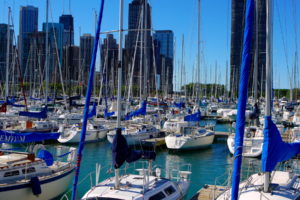 ships, Sailing, Usa, Chicago, Boats, Marina, Cities, Architecture, Buildings, Skyscrapers, Sailboat