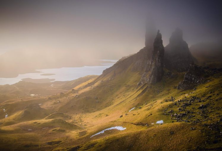 mountains, United, Kingdom, Scotland, Fog HD Wallpaper Desktop Background