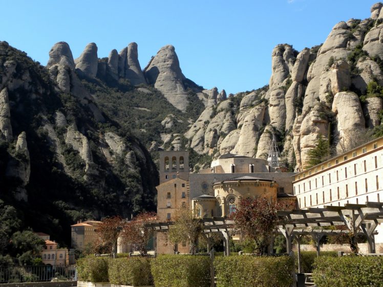 spain, Temple, Mountains, Montserrat HD Wallpaper Desktop Background