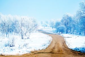 snow, Way, Road, Winter