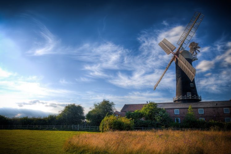 windmill, Farm, Mill, Wind, Power, Landscape, Rustic,  5 HD Wallpaper Desktop Background