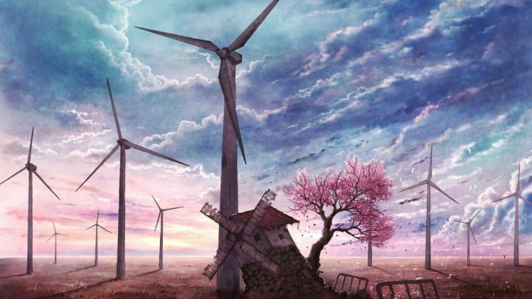 windmill, Farm, Mill, Wind, Power, Landscape, Rustic,  12 HD Wallpaper Desktop Background