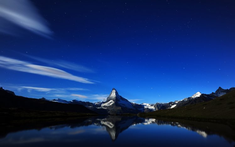 mountain, Reflections HD Wallpaper Desktop Background