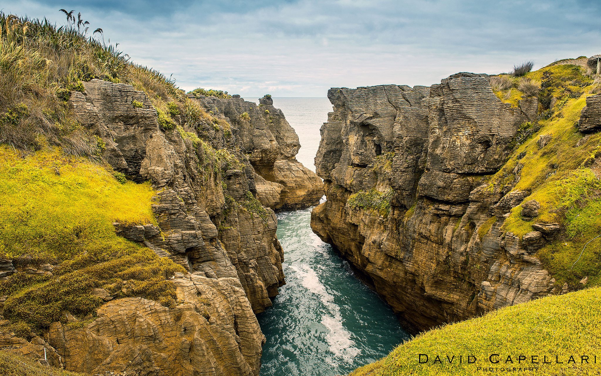 rocks, River, New, Zealand, Landscape, Ocean Wallpaper