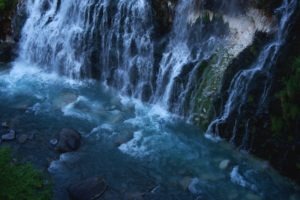stones, Waterfall, Bottom, River, Evening