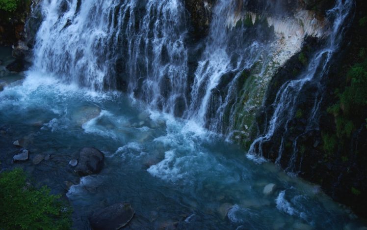 stones, Waterfall, Bottom, River, Evening HD Wallpaper Desktop Background