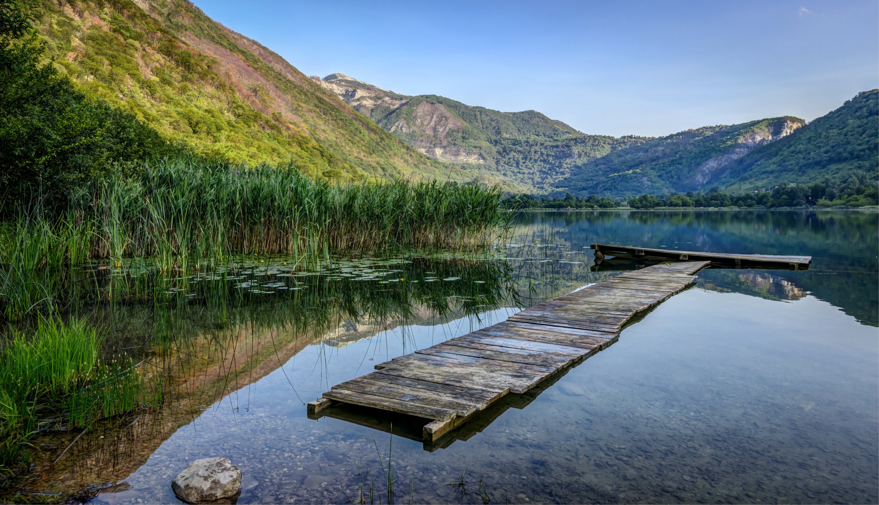 bosnia, And, Herzegovina, Lake, Scenery, Mountains, Marinas, Boracko, Nature Wallpaper
