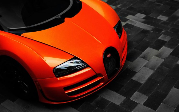 orange, Bugatti, Sport, Car HD Wallpaper Desktop Background