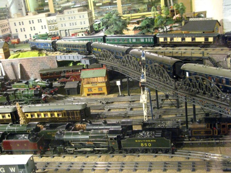 model train, Train, Toy, Model, Railroad, Minature, Trains, Tracks HD Wallpaper Desktop Background