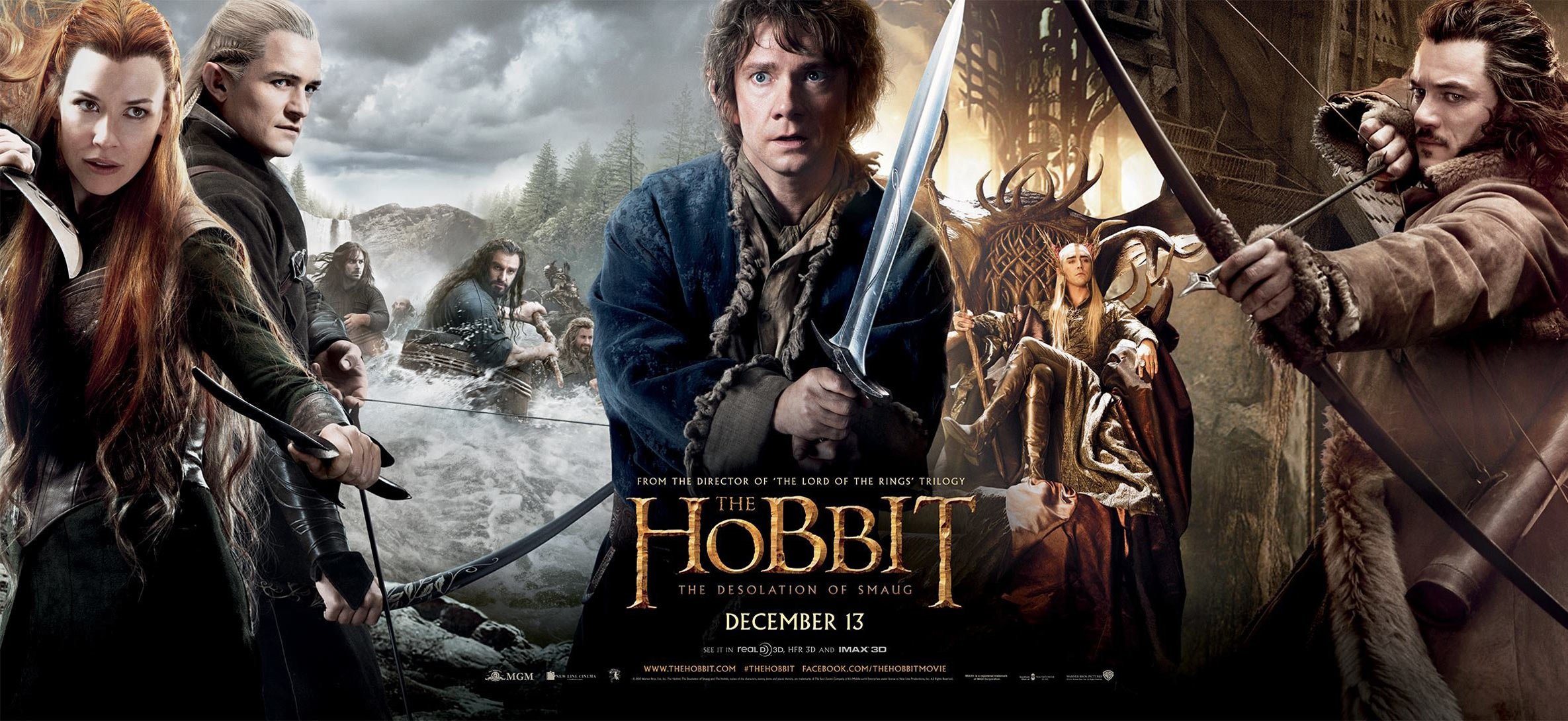 hobbit, Desolation, Smaug, Lotr, Lord, Rings, Adventure, Fantasy Wallpaper