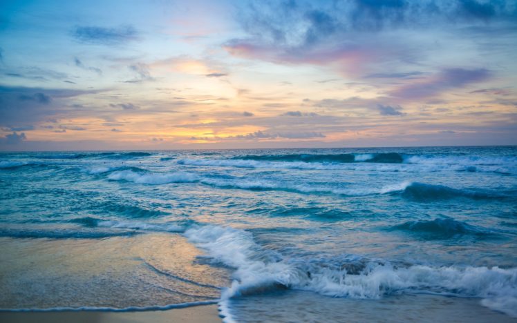 surf, Evening, Sea, Foam HD Wallpaper Desktop Background