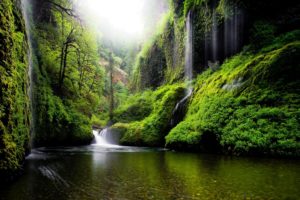 waterfalls, Water, Oregon, River, United, States