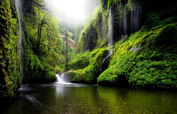 waterfalls, Water, Oregon, River, United, States HD Wallpaper Desktop Background
