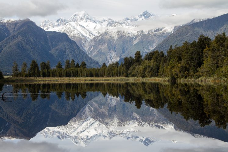new, Zealand, Lake, Lake, Matheson, Mountains, Reflection HD Wallpaper Desktop Background