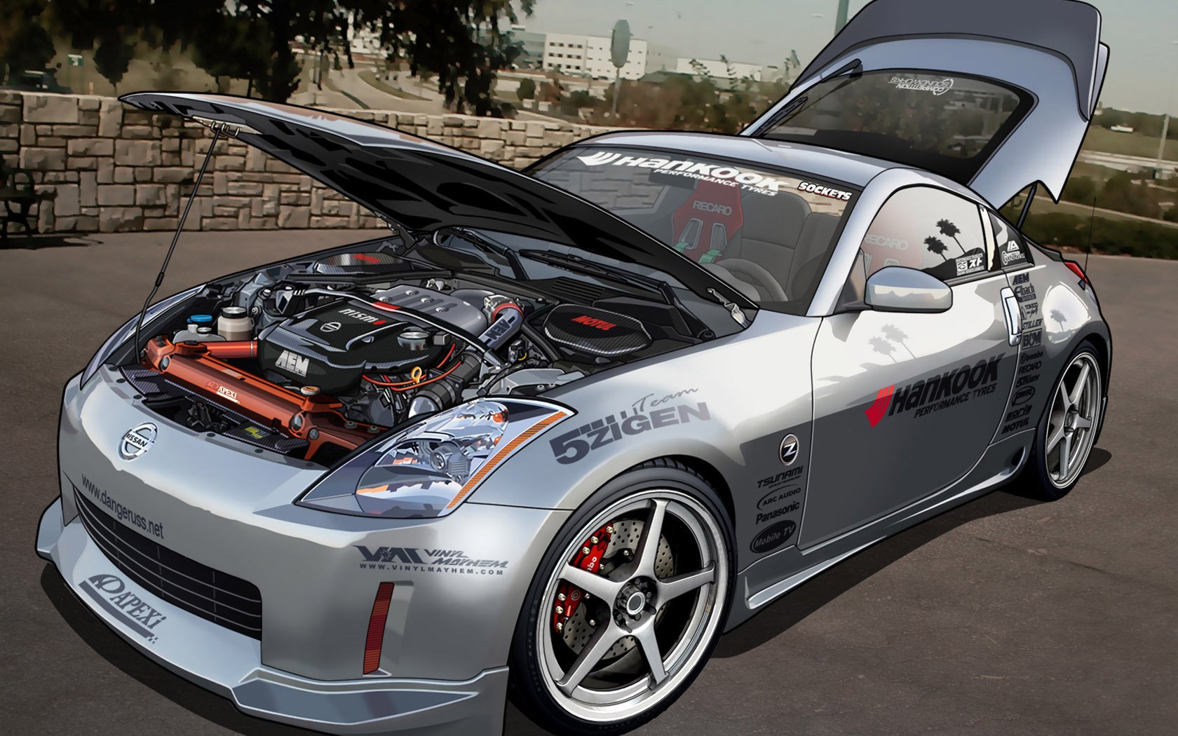 nissan, Z350, Tunning Wallpaper