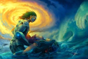 love, Romance, Sas, Sorrow, Mood, Sci fi, Futuristic, Robots, Cyborg, Women, Females, Sexy, Babes, Death, Ocean, Sea, Sky, Birds